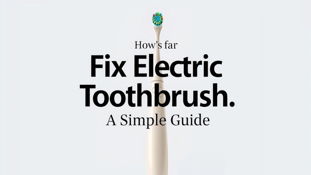 Fix Your Electric Toothbrush: A Simple Guide