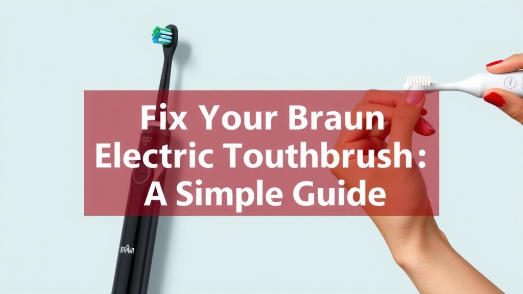 Fix Your Braun Electric Toothbrush: A Simple Guide