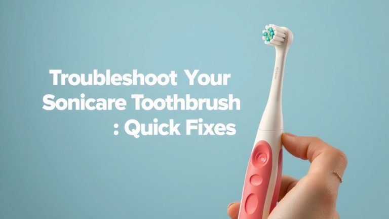 Troubleshoot Your Sonicare Toothbrush: Quick Fixes