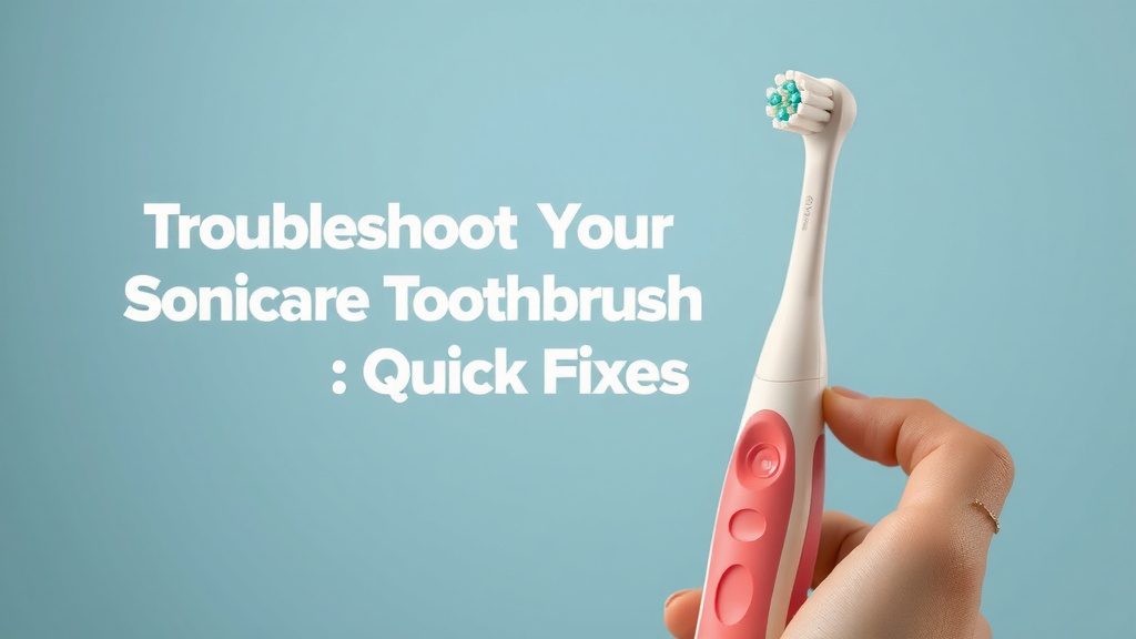 Troubleshoot Your Sonicare Toothbrush: Quick Fixes