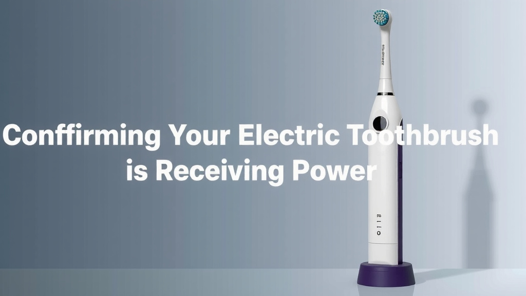 Confirming Your Electric Toothbrush is Receiving Power