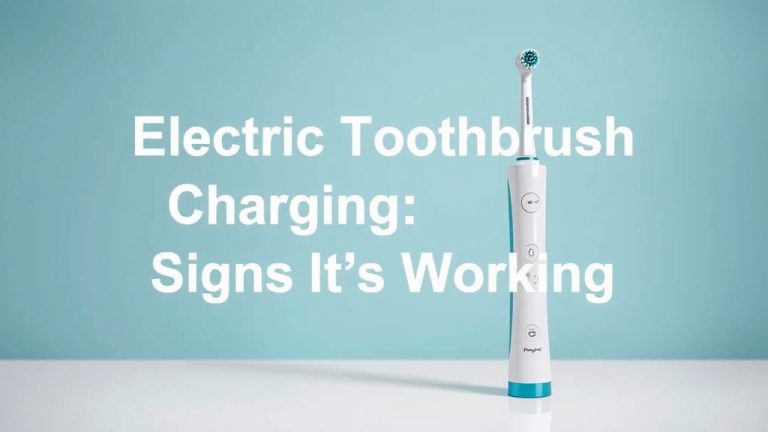 Electric Toothbrush Charging: Signs It's Working