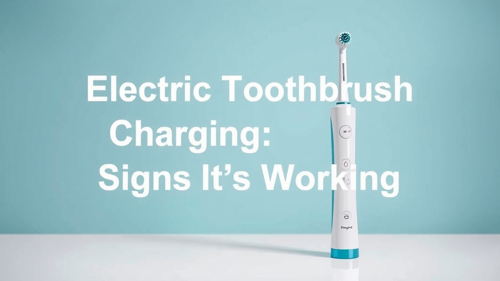 Electric Toothbrush Charging: Signs It's Working