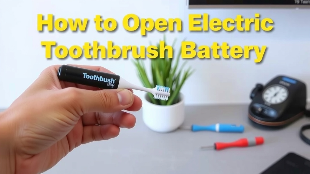 Accessing Your Electric Toothbrush Battery
