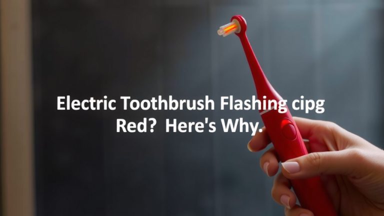 Electric Toothbrush Flashing Red? Here's Why