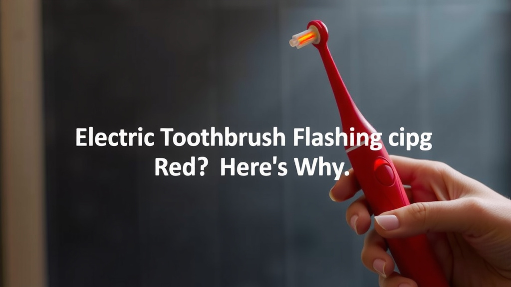 Electric Toothbrush Flashing Red? Here's Why