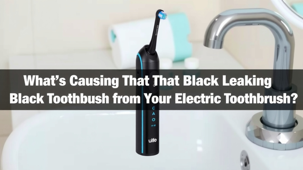 What's Causing That Black Leaking From Your Electric Toothbrush?