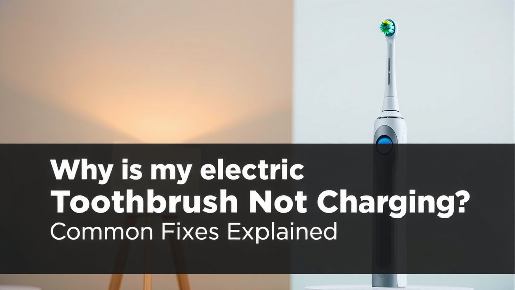 Electric Toothbrush Not Charging: Common Fixes Explained