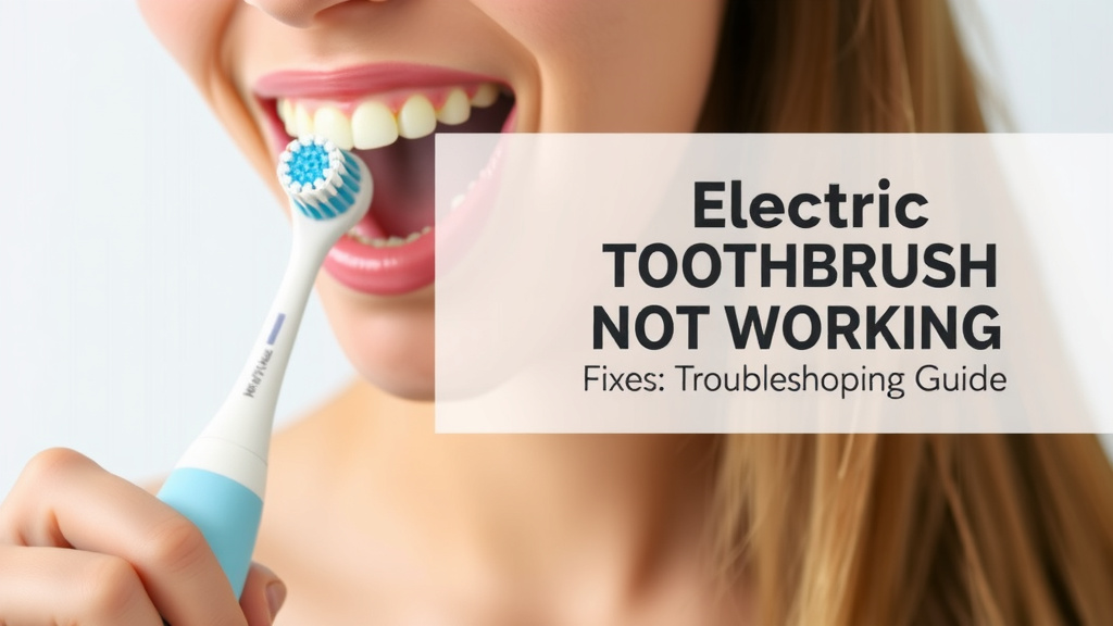 Electric Toothbrush Not Working Fixes: Troubleshooting Guide