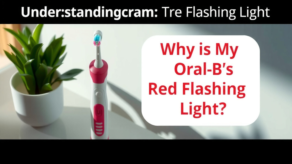 Understanding Your Oral-B's Red Flashing Light