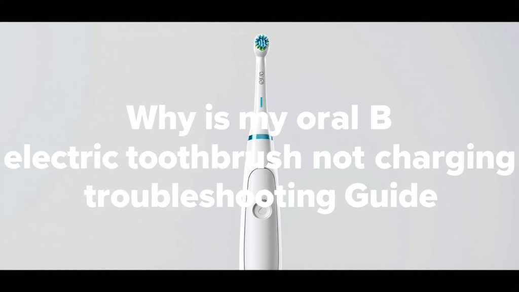 Oral B Electric Toothbrush Not Charging Troubleshooting Guide