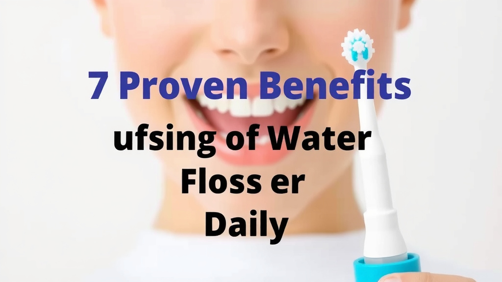 7 Proven Benefits of Using a Water Flosser Daily