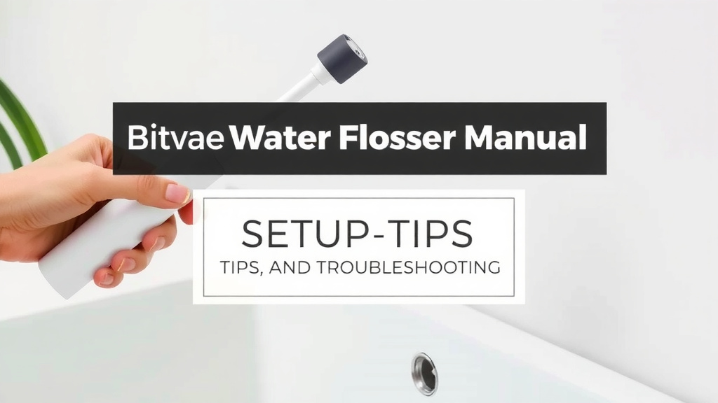 Bitvae Water Flosser Manual: Setup, Tips, and Troubleshooting