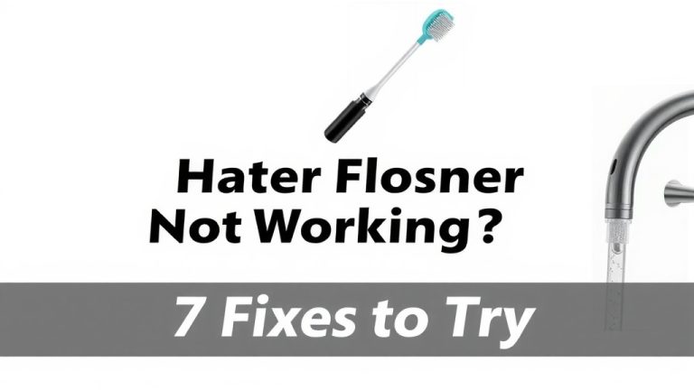 Bitvae Water Flosser Not Working? 7 Easy Fixes to Try