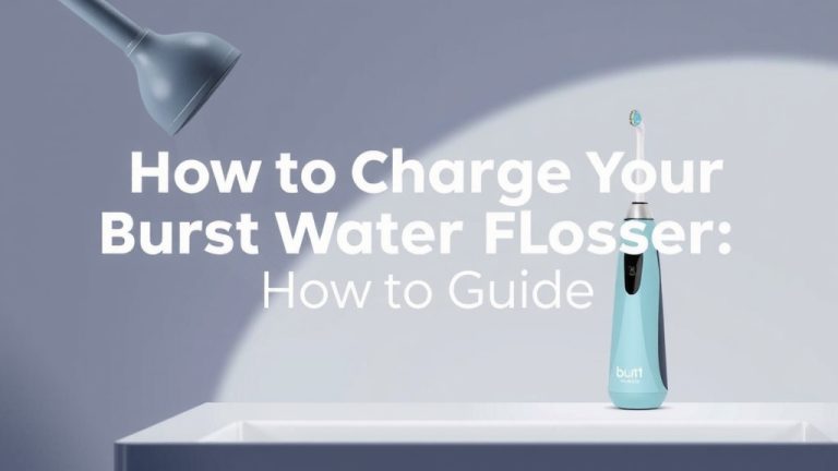 How to Charge Your Burst Water Flosser: Easy Guide