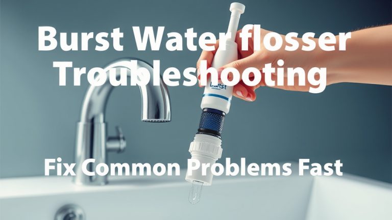 Burst Water Flosser Troubleshooting: Fix Common Problems Fast