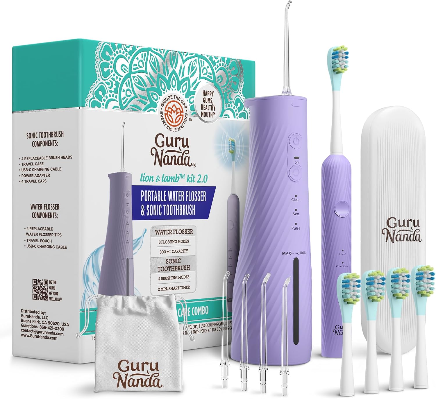 GuruNanda Electric Toothbrush & Water Flosser Review: Worth It?