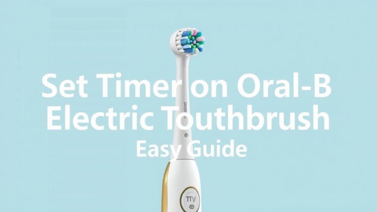 Set Timer on Oral-B Electric Toothbrush: Easy Guide