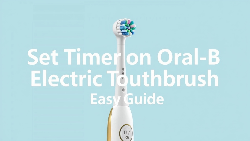 Set Timer on Oral-B Electric Toothbrush: Easy Guide
