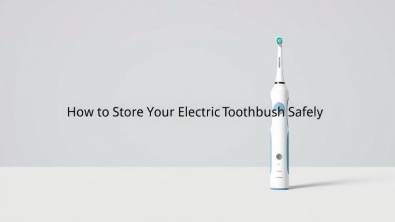 How to Store Your Electric Toothbrush Safely