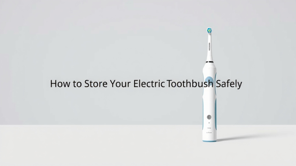 How to Store Your Electric Toothbrush Safely