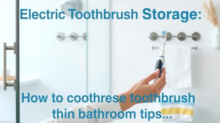 Electric Toothbrush Storage: Best Bathroom Tips