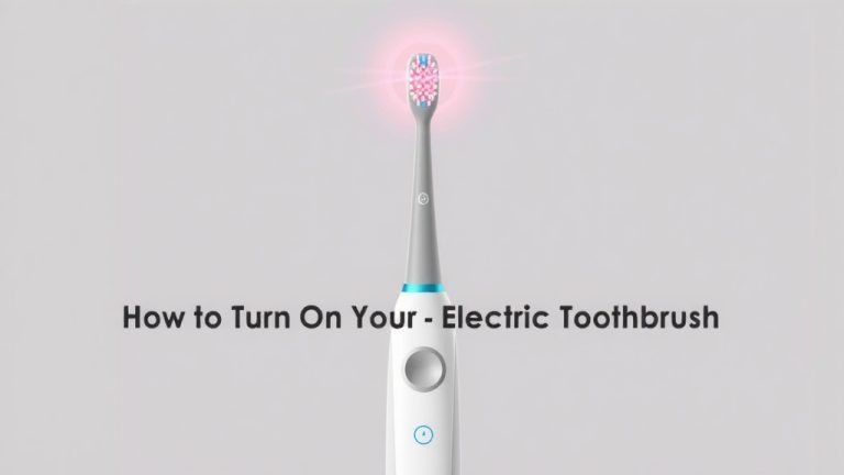How to Turn On Your Electric Toothbrush: Simple Steps