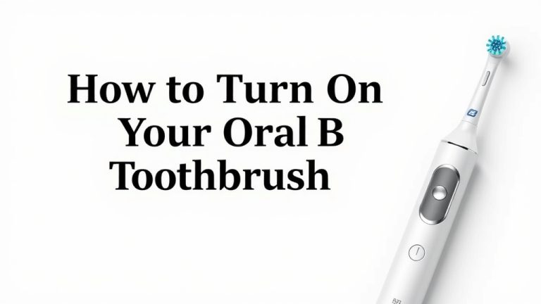 How to Turn On Your Oral-B Electric Toothbrush