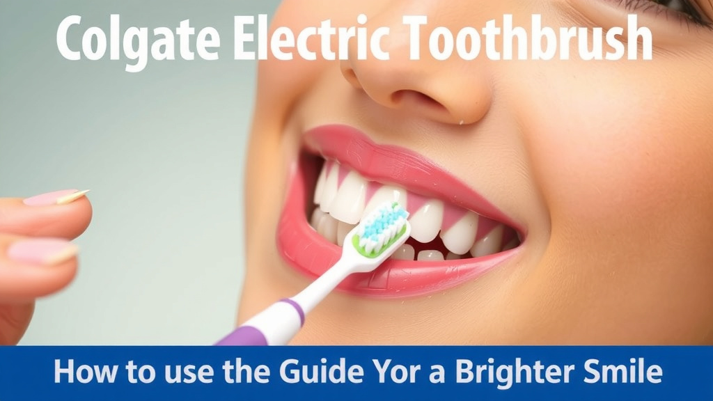 Colgate Electric Toothbrush: Your Guide to a Brighter Smile