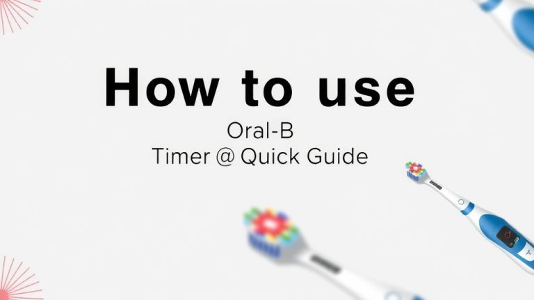 Master Your Oral-B Timer: A Quick Guide